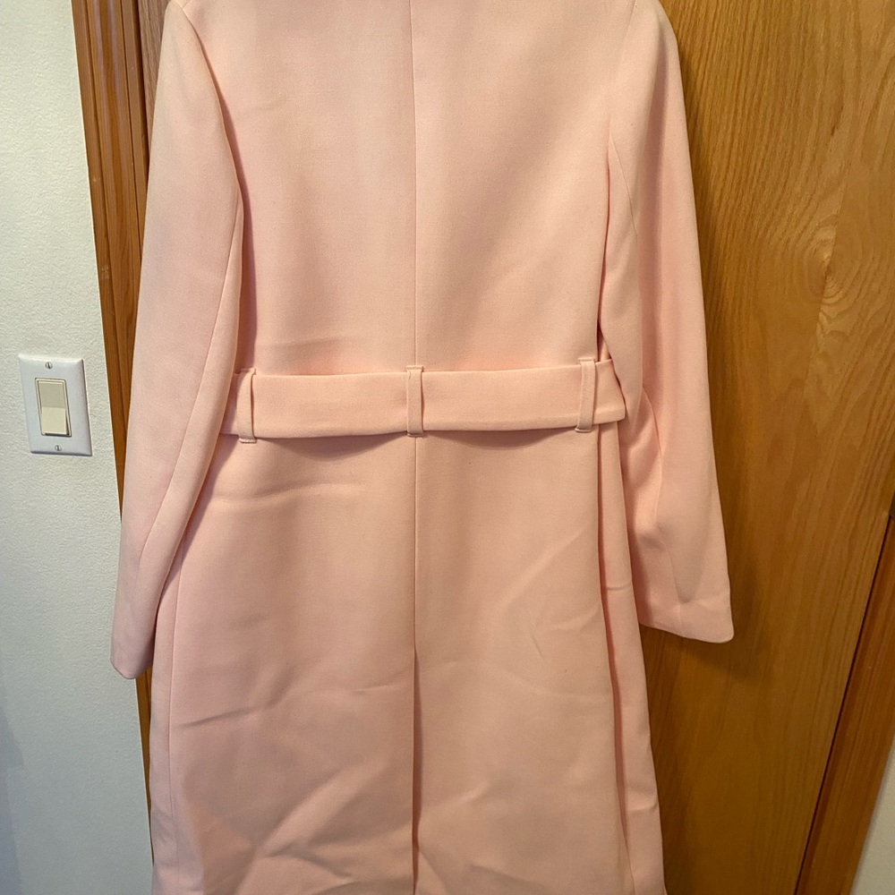 Nwot! Canvas by lands end size 4 light pink thick trench coat - Picture 6 of 6